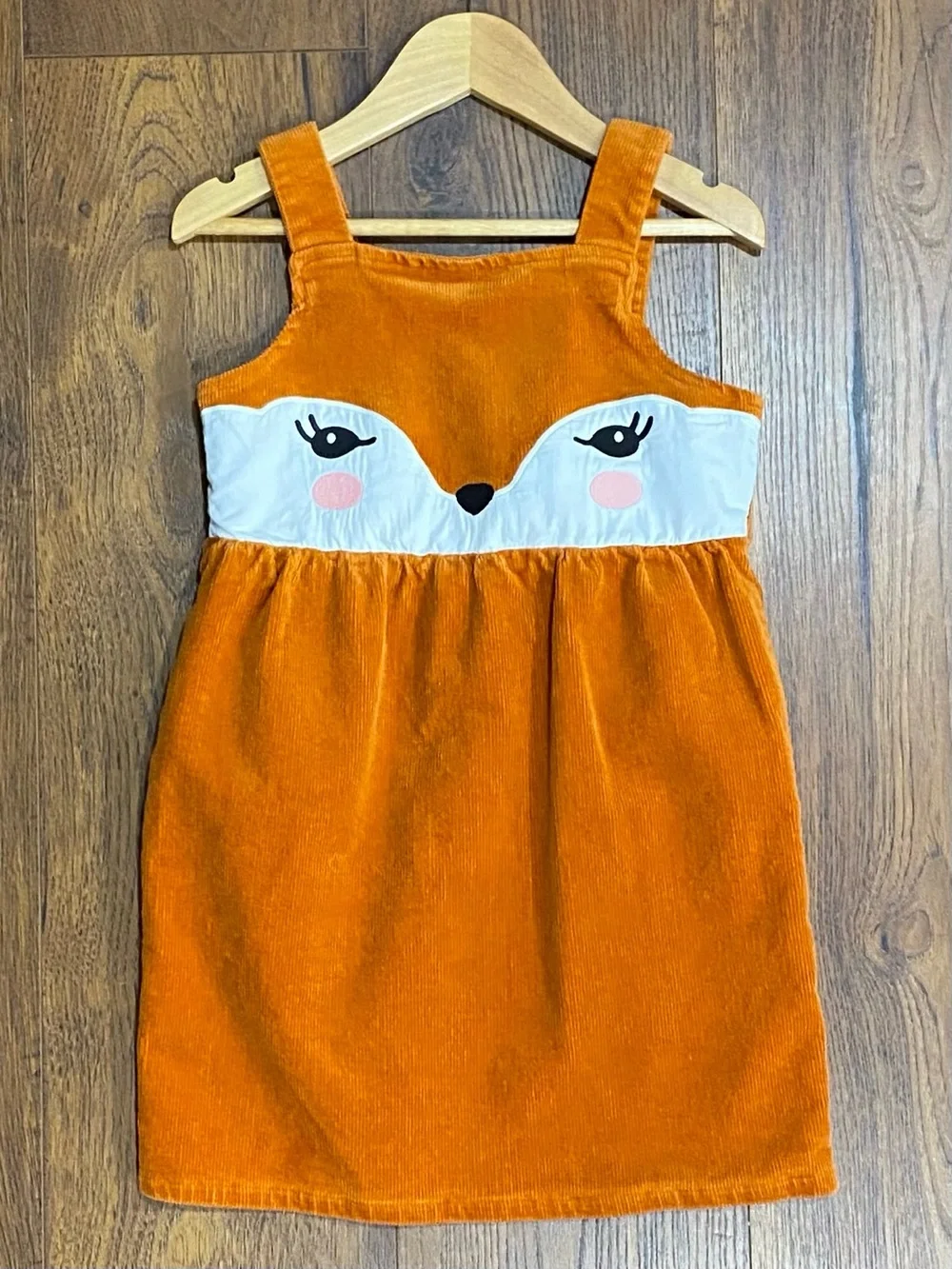 Gymboree Girls ‘Autumn Adventures’ Corduroy Fox Jumper and Tights Size 6